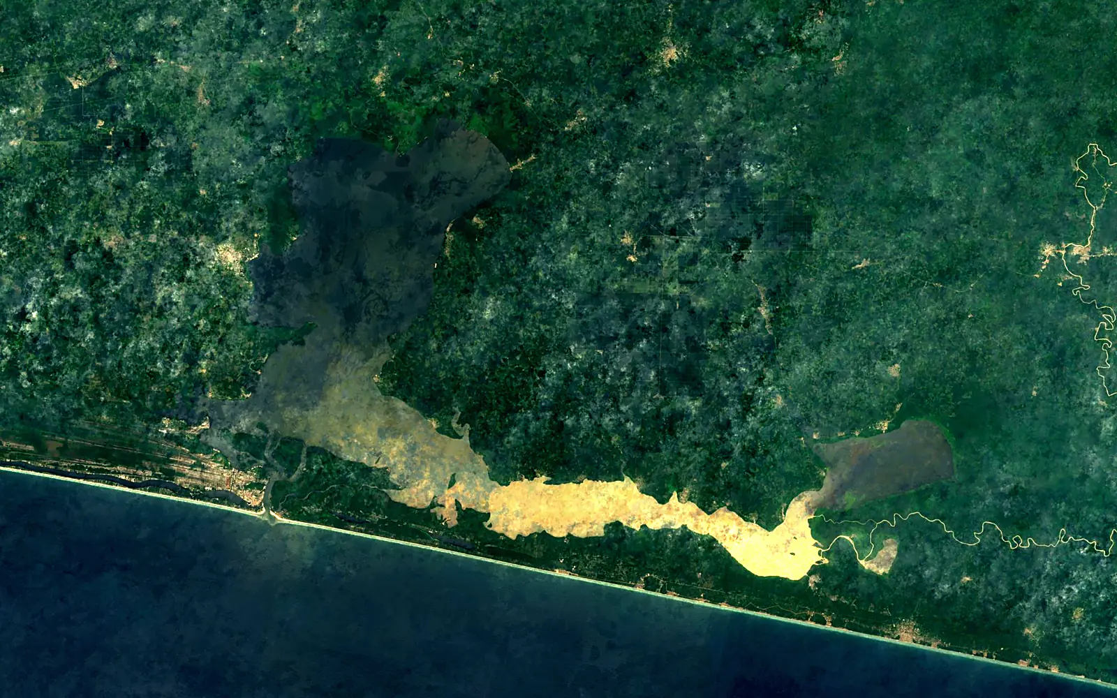 Aby Lagoon seen from space (Sentinel-2)
