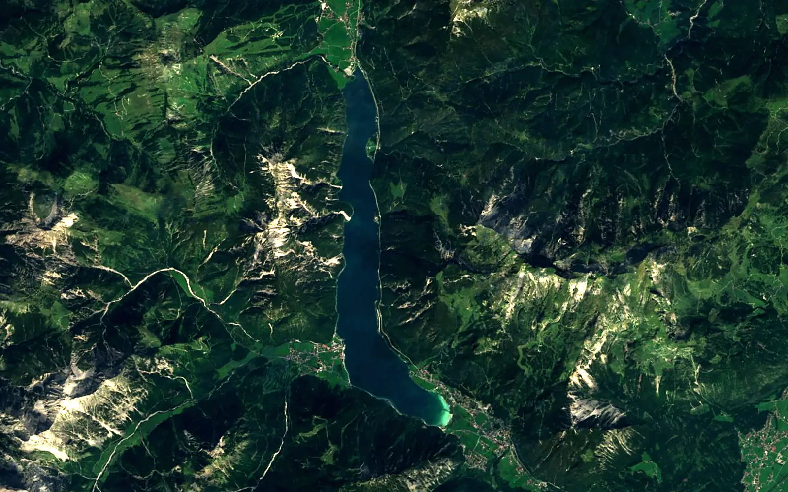 Achensee seen from space (Sentinel-2)