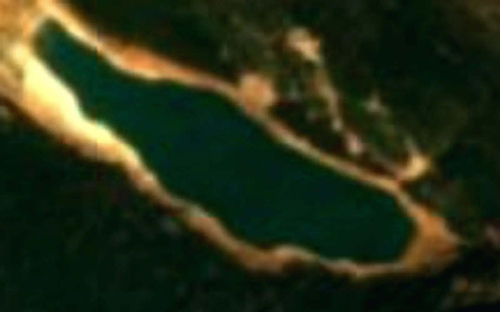 Aguelmam Aziza seen from space (Sentinel-2)