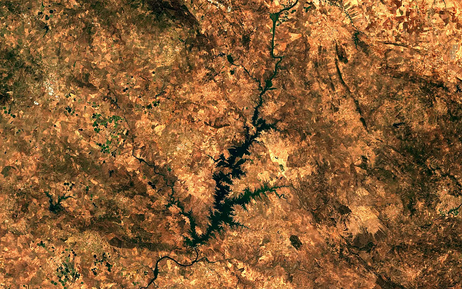 Alqueva Reservoir seen from space (Sentinel-2)
