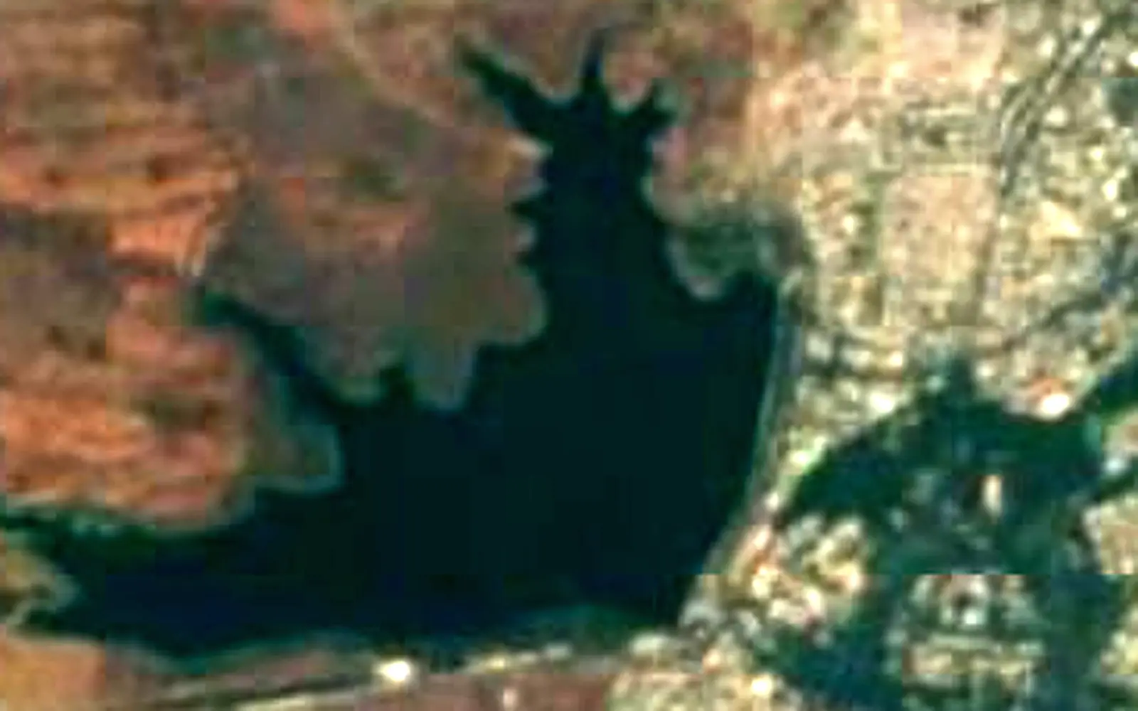 Ambazari Lake seen from space (Sentinel-2)