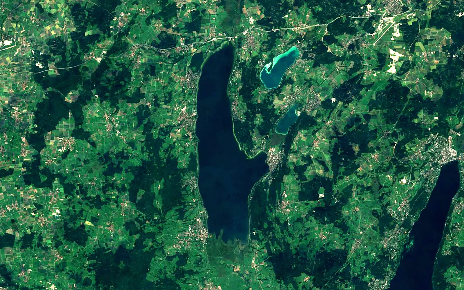 Ammersee seen from space (Sentinel-2)