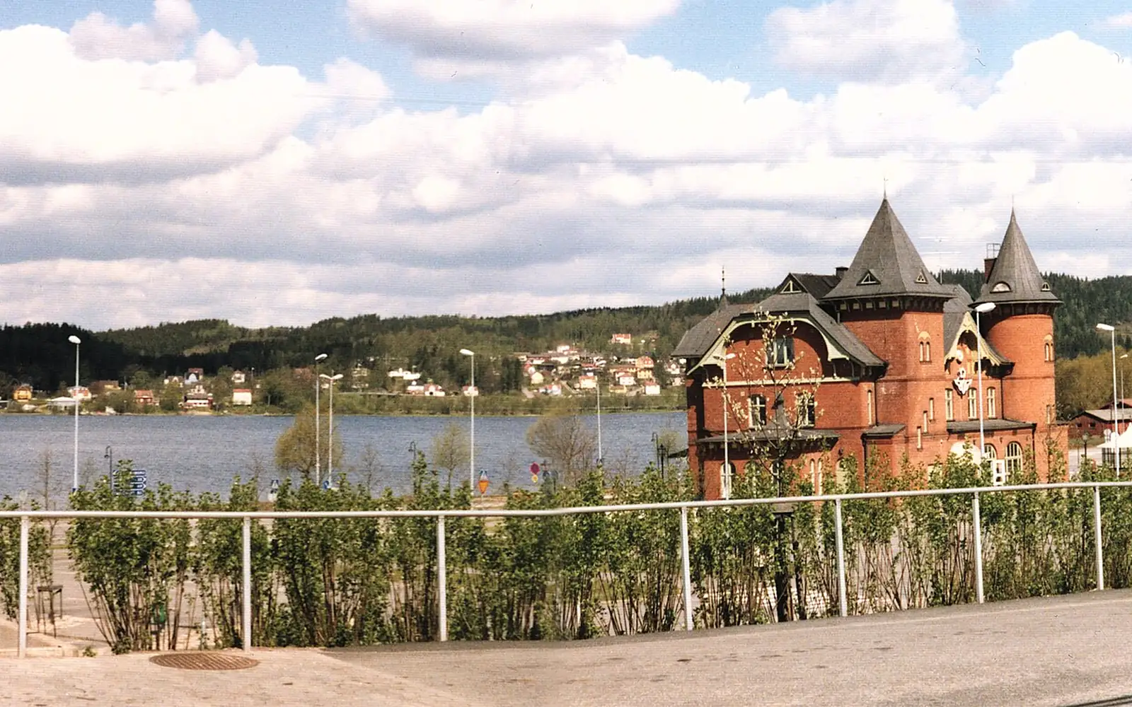 Ulricehamn, station, Åsunden, tidigt 2000-tal, panoramakollage f+