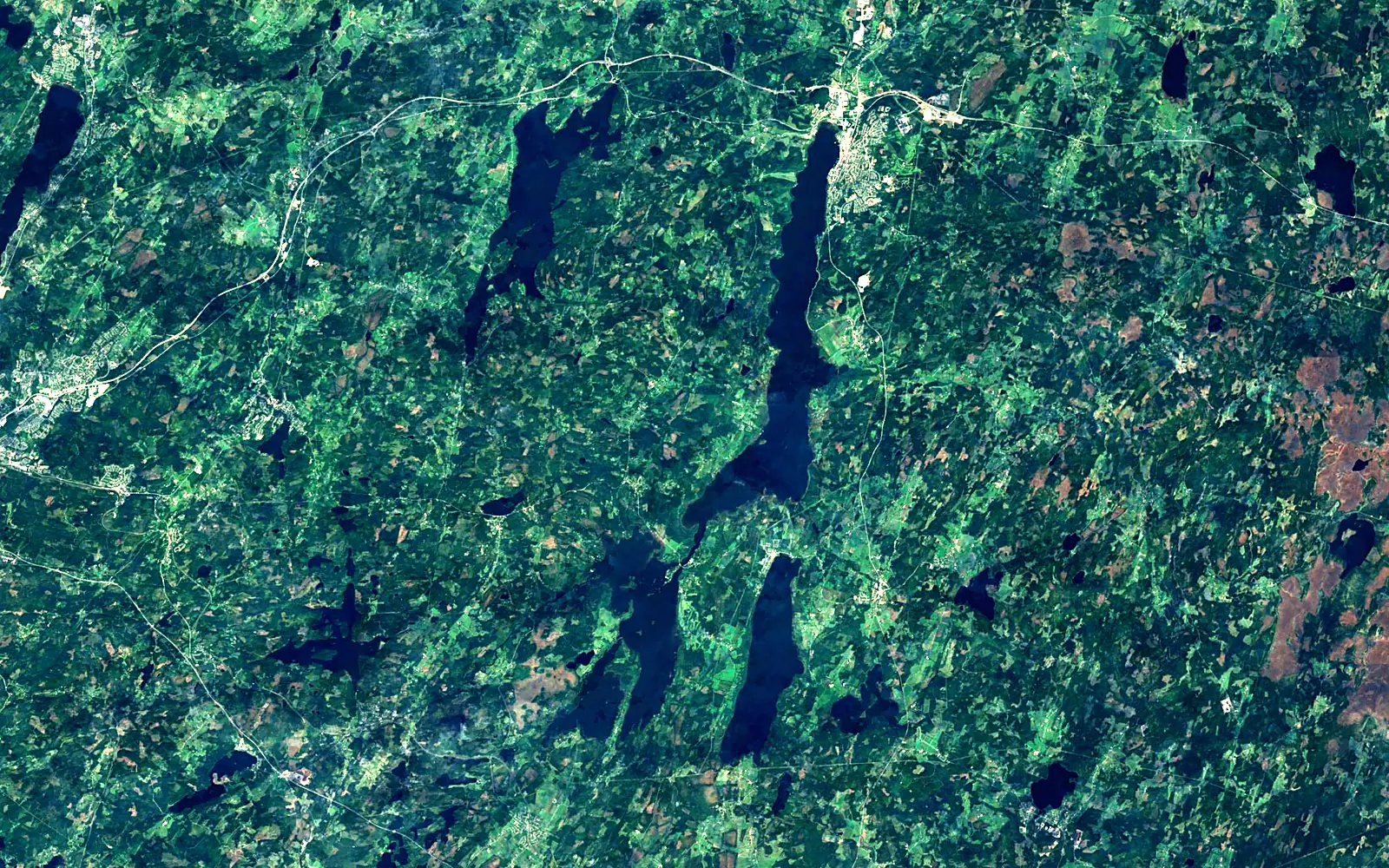 Åsunden seen from space (Sentinel-2)