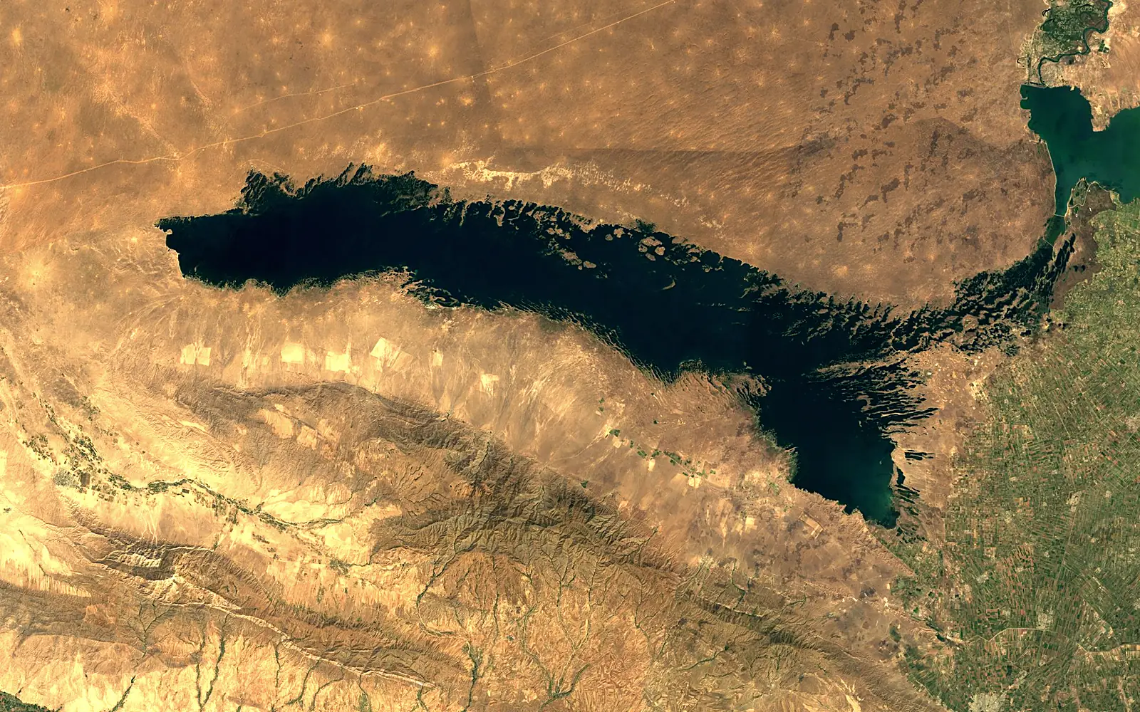 Aydar Lake seen from space (Sentinel-2)