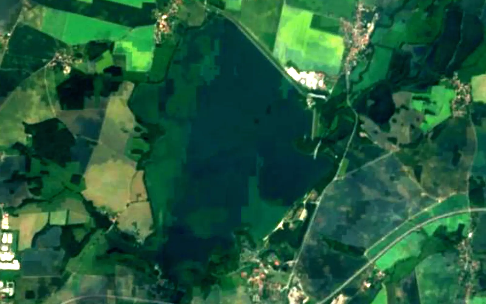Bautzen Reservoir seen from space (Sentinel-2)
