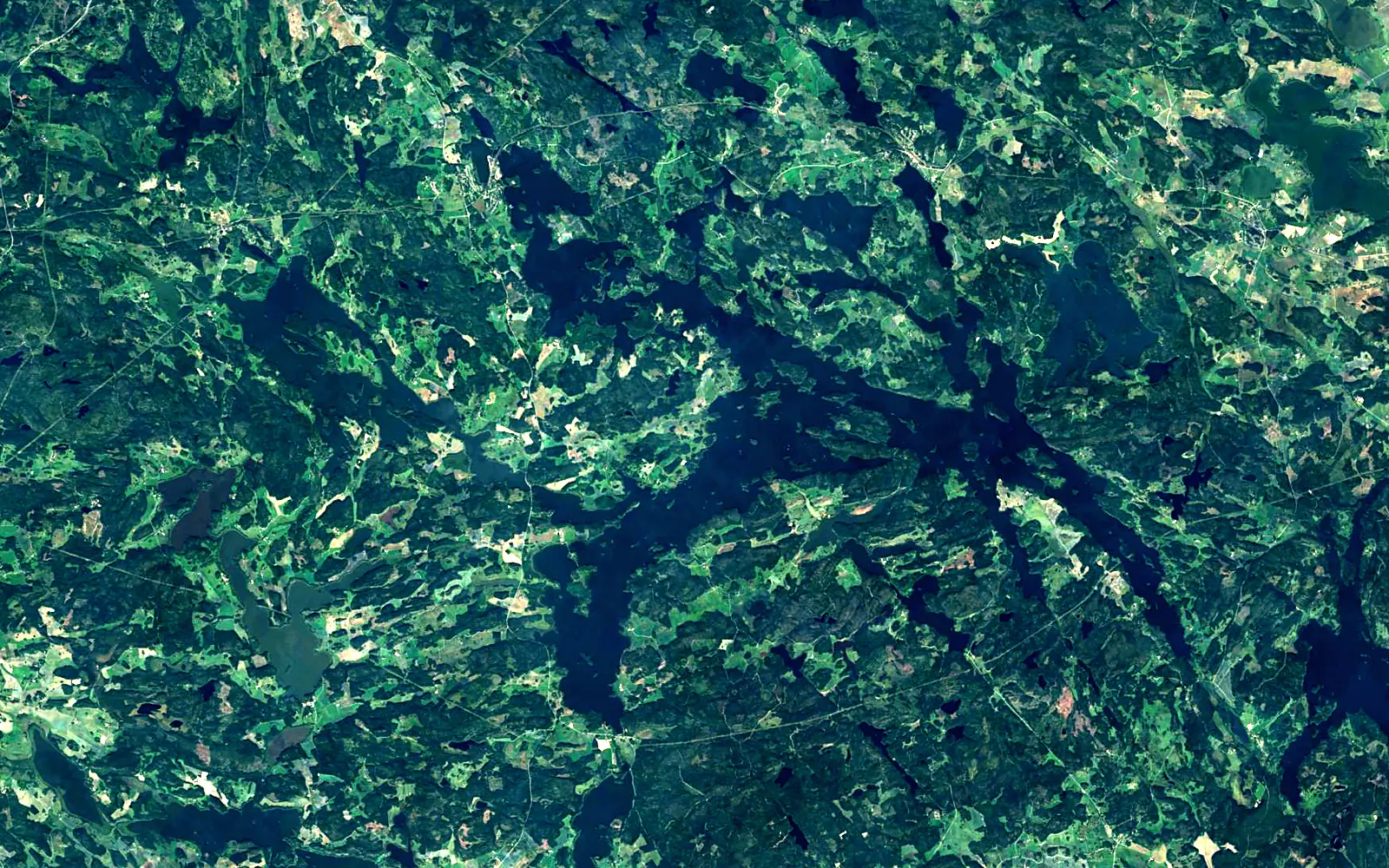 Båven seen from space (Sentinel-2)