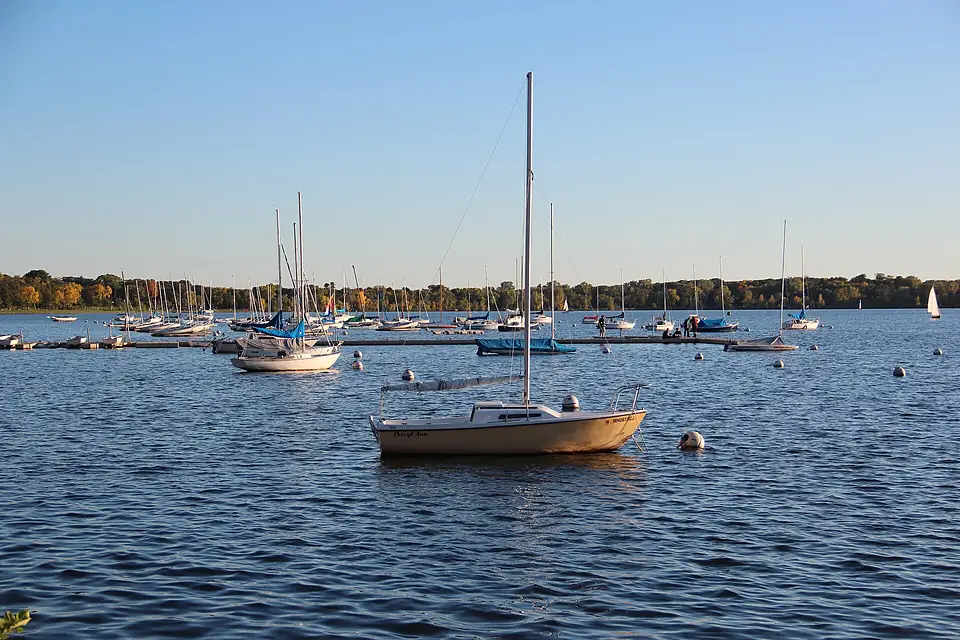 Boats on Lake Calhoun, Oct 2017 2