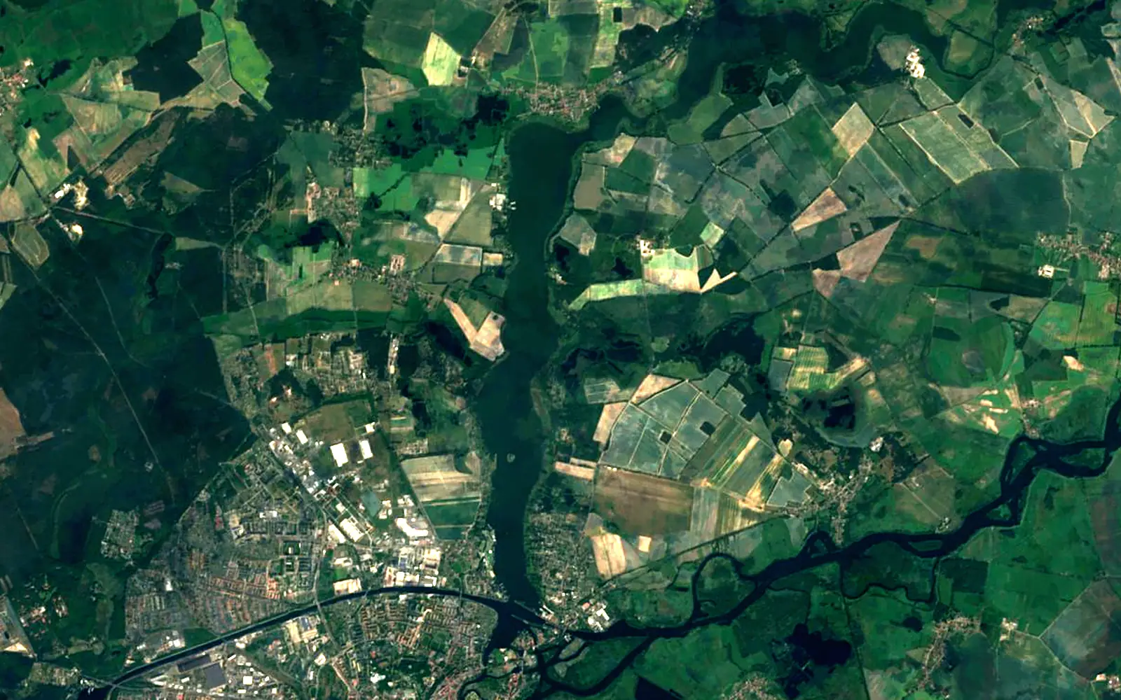 Beetzsee seen from space (Sentinel-2)