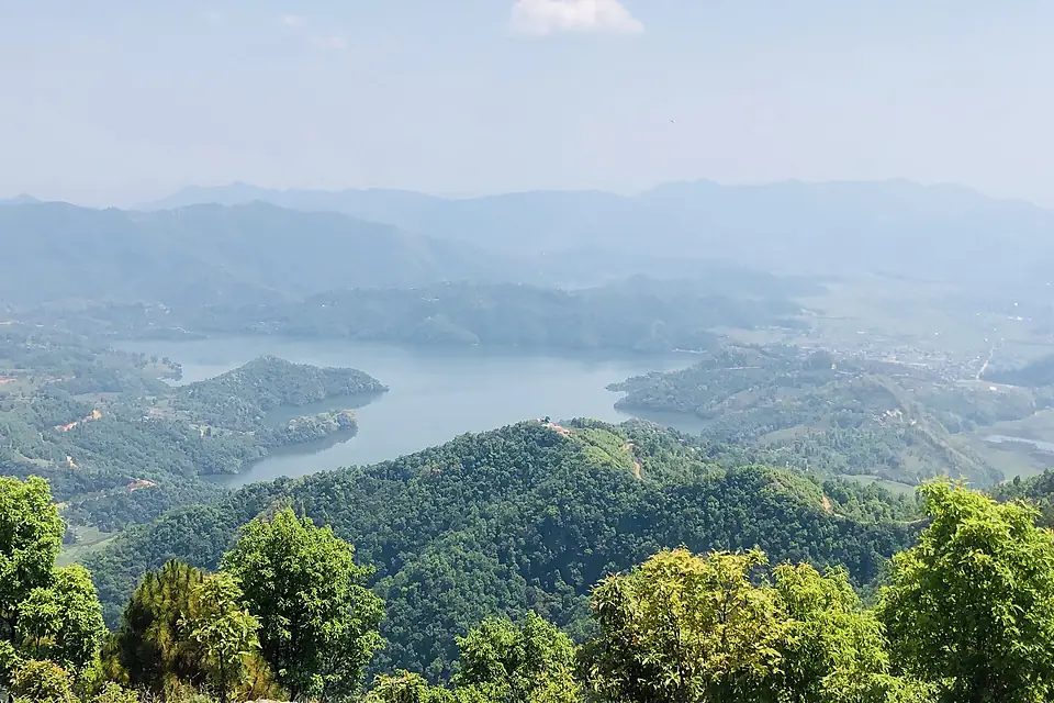 "Begnas lake and Maidi lake of Kaski, Nepal."
