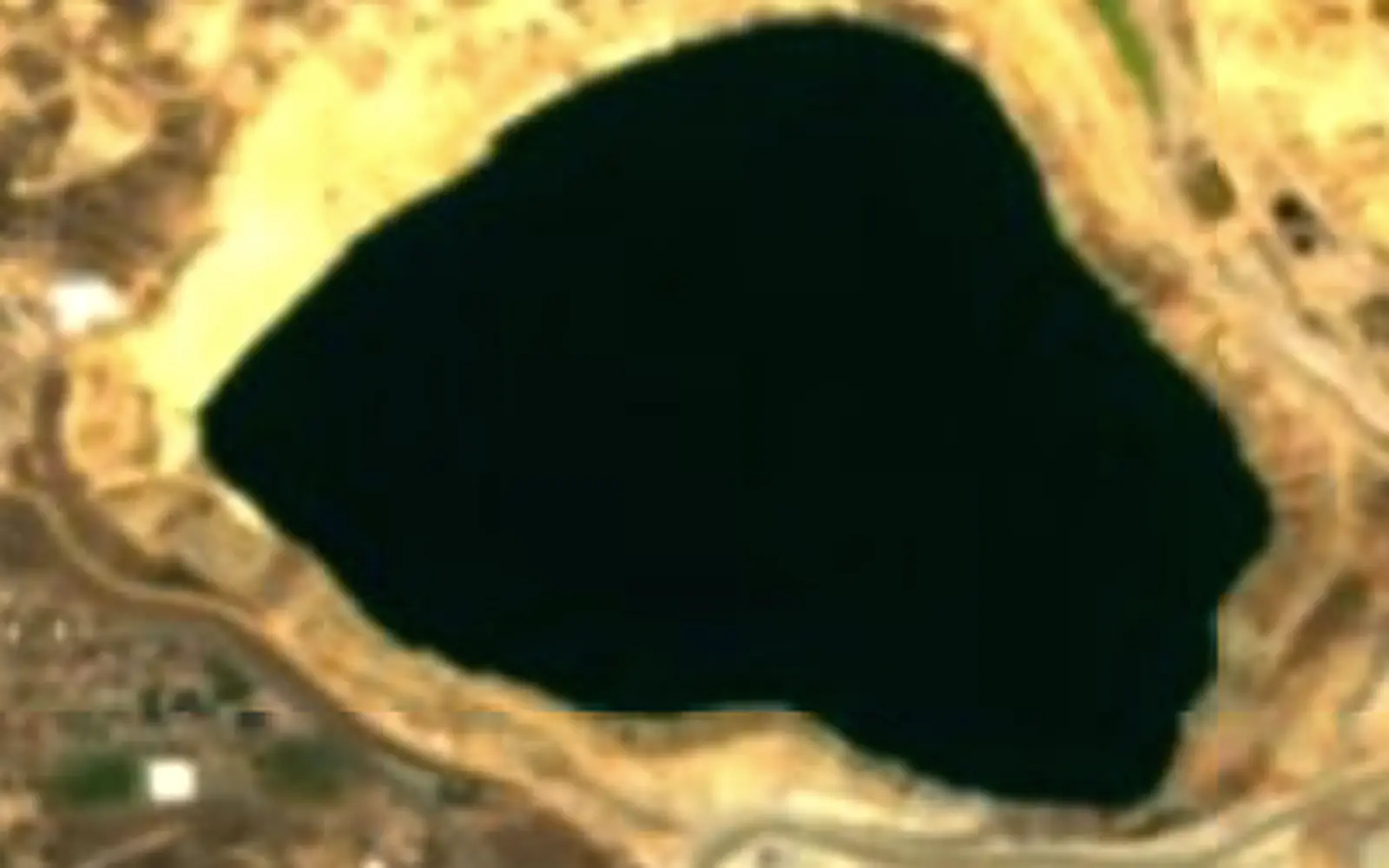 Berkeley Pit seen from space (Sentinel-2)