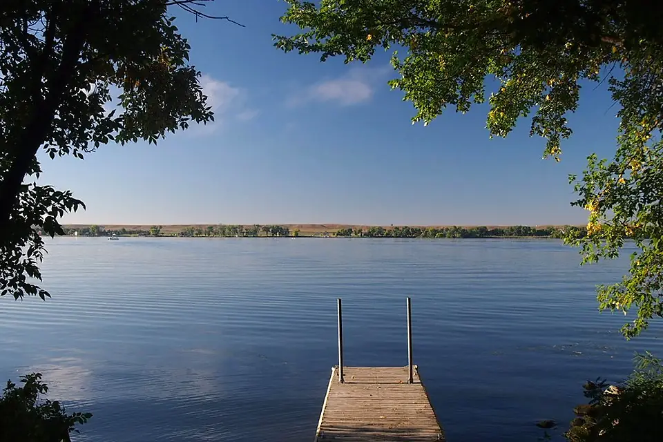 Big Stone Lake fishing dock