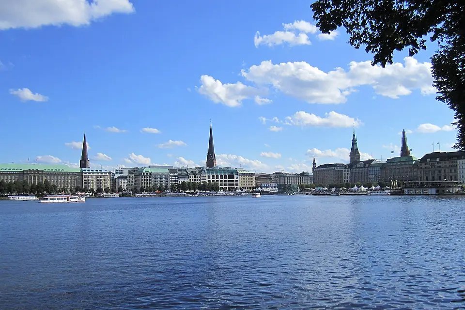 Blick auf die Binnenalster