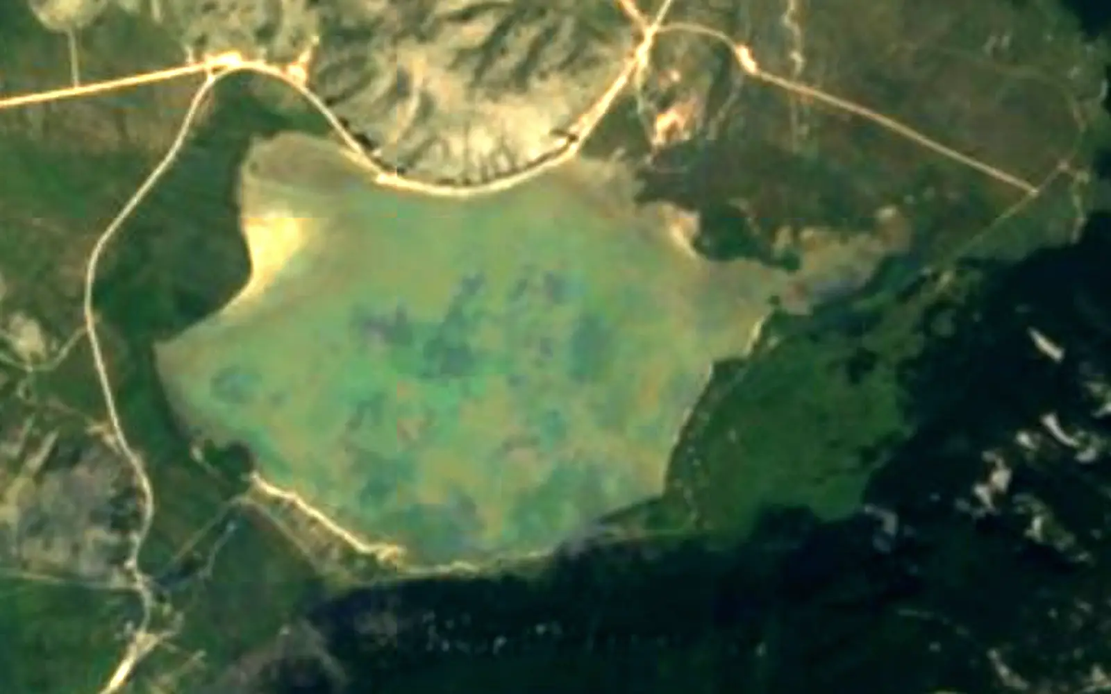 Blidinje Lake seen from space (Sentinel-2)