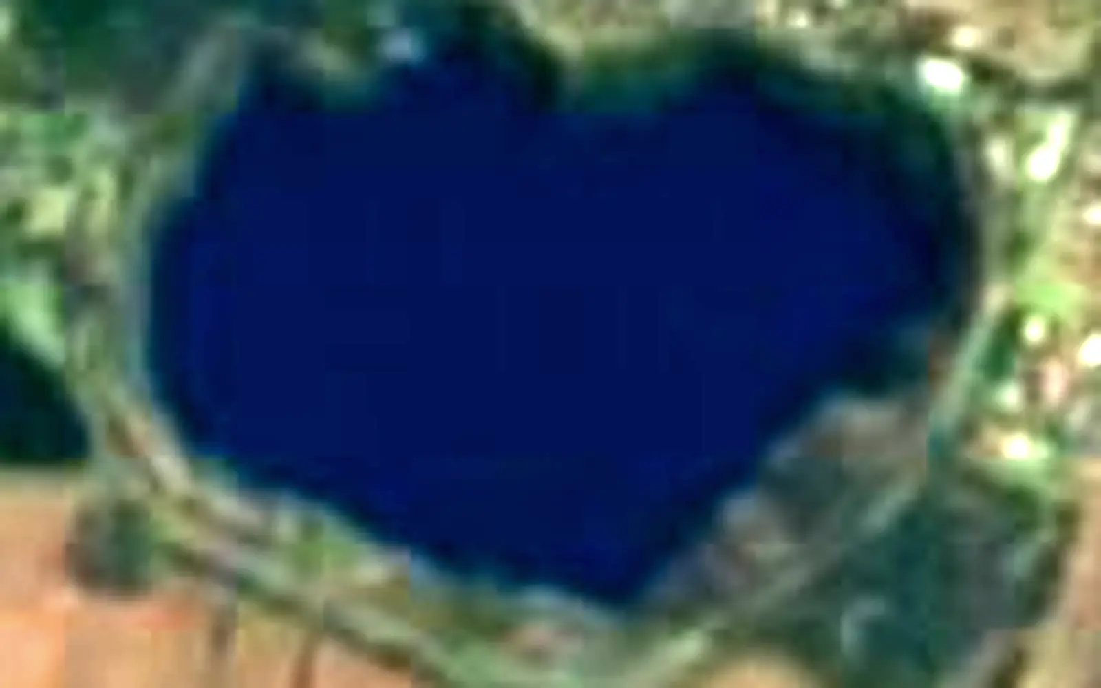 Blue Lake seen from space (Sentinel-2)
