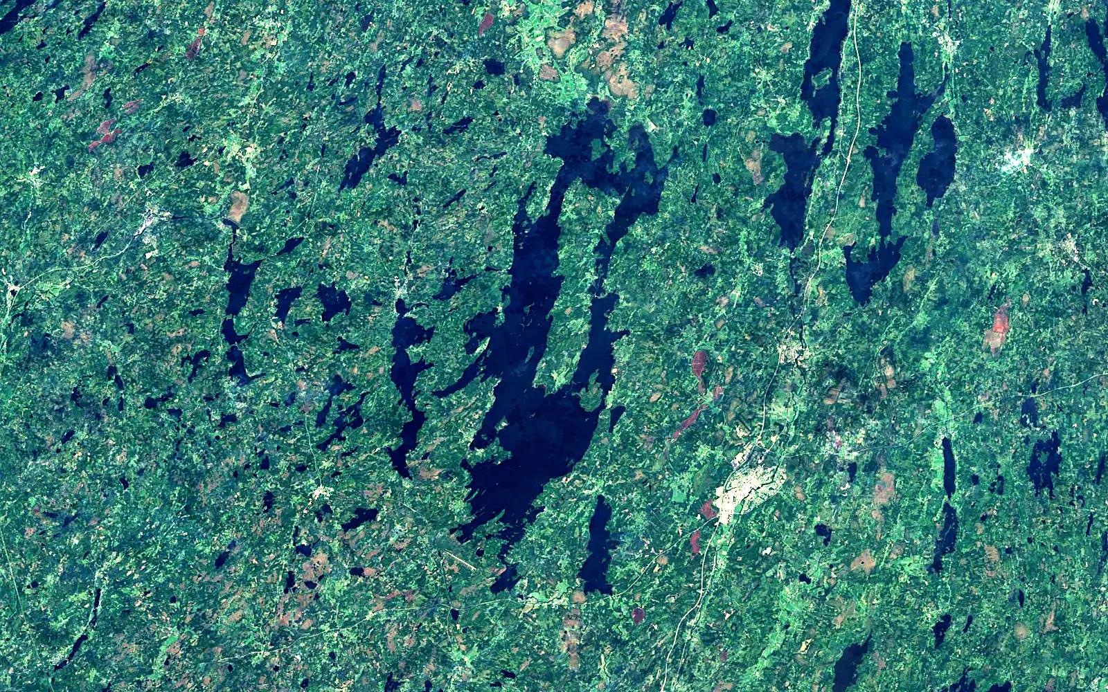 Bolmen seen from space (Sentinel-2)