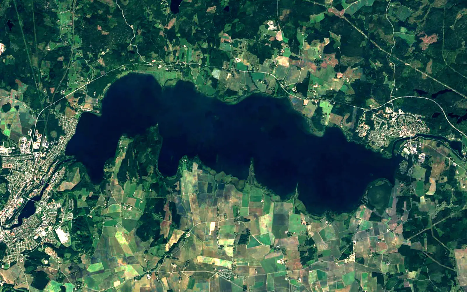 Boren seen from space (Sentinel-2)