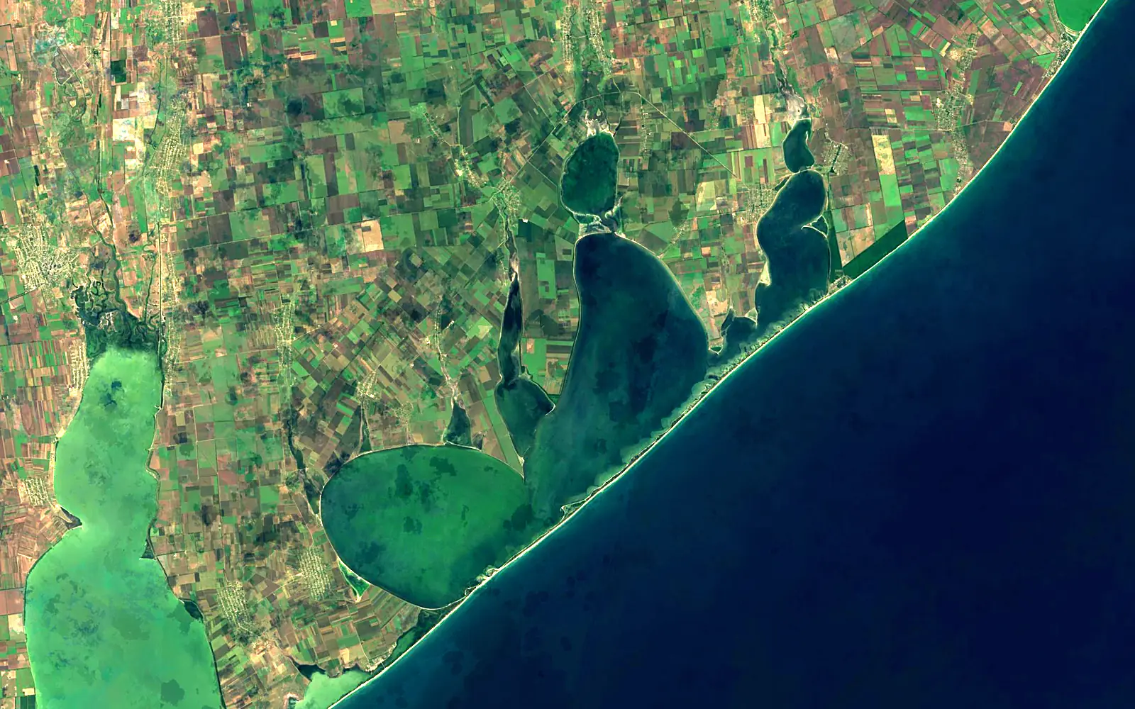 Burnas Lagoon seen from space (Sentinel-2)