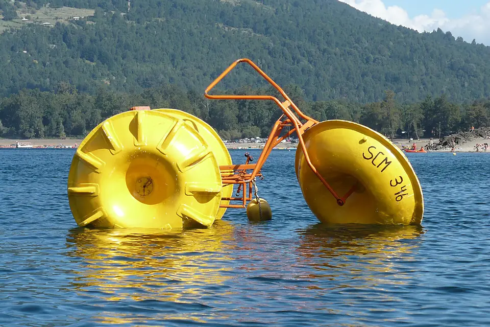 Bicicleta para el agua en Lago Caburgua