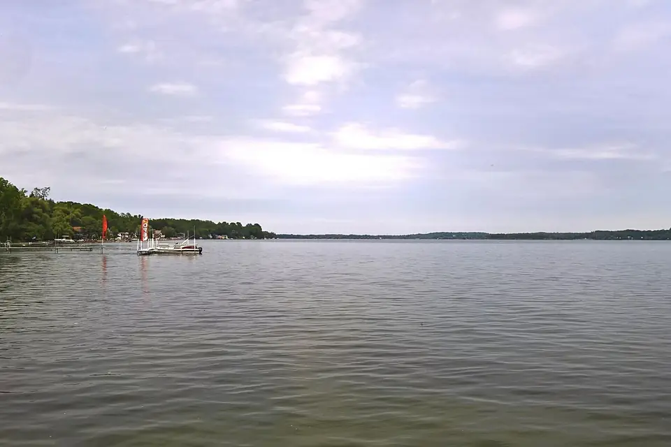 Cayuga Lake at Bridgeport, Town of Seneca Falls, New York, June 2017