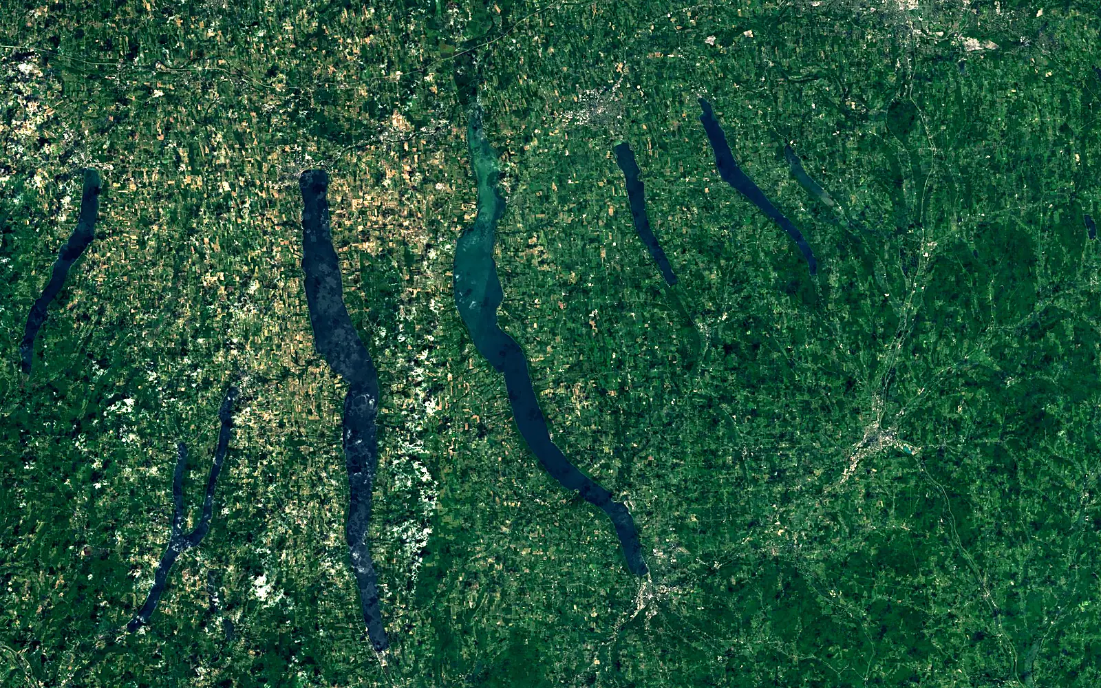 Cayuga Lake seen from space (Sentinel-2)