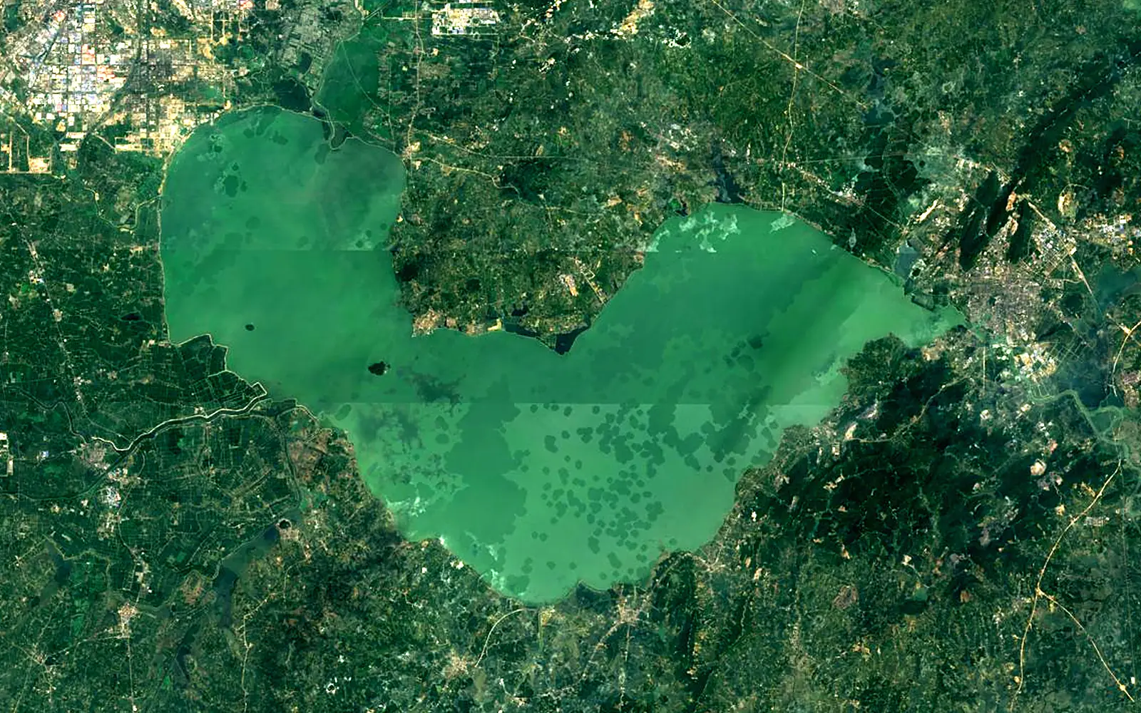 Chao Lake seen from space (Sentinel-2)