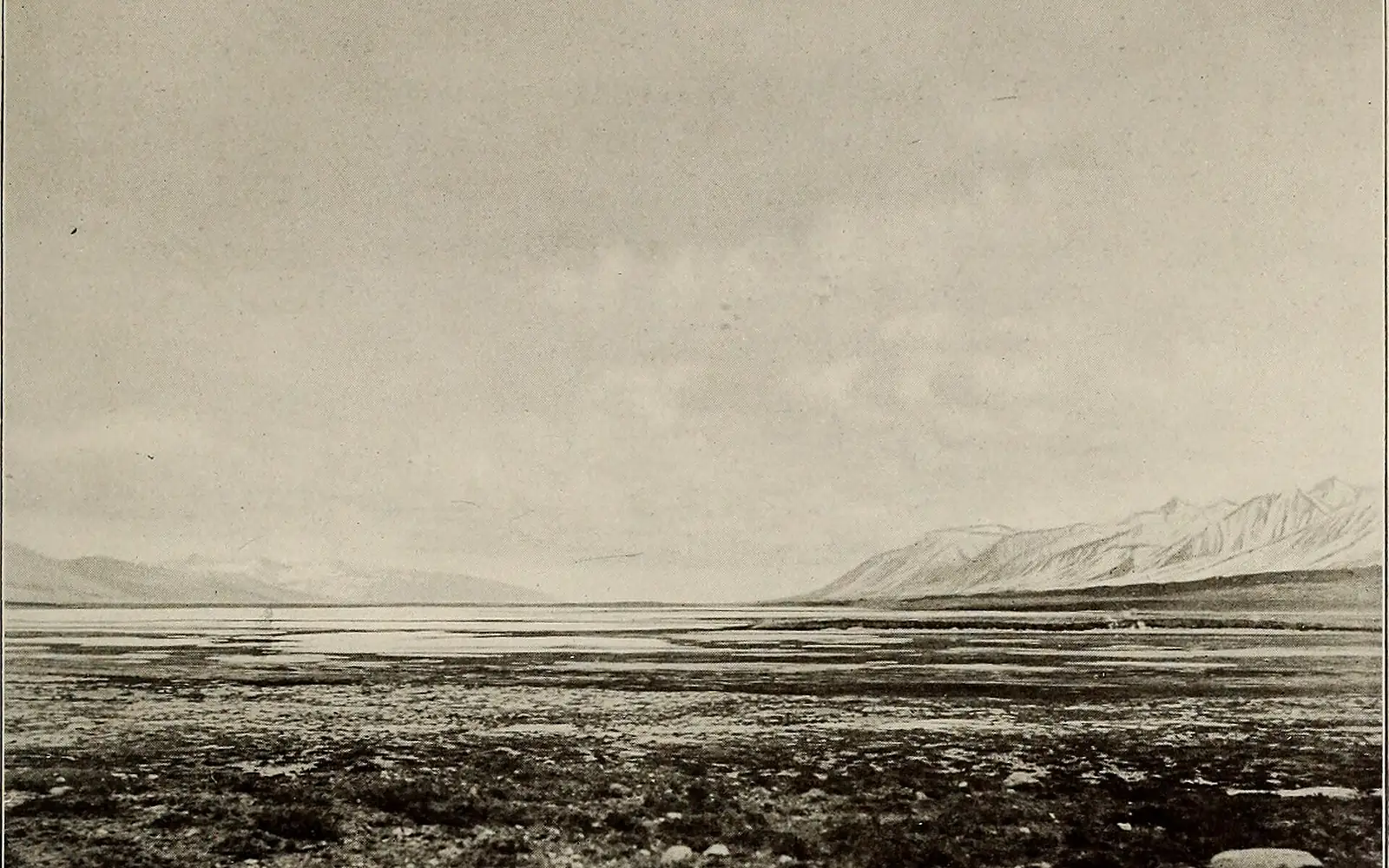 View Across Lake Chakmaktin Towards Ak-Tash, Little Pamir