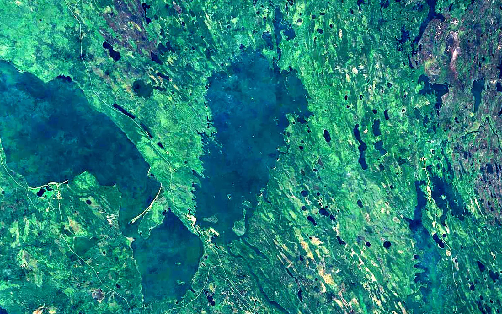 Churchill Lake seen from space (Sentinel-2)