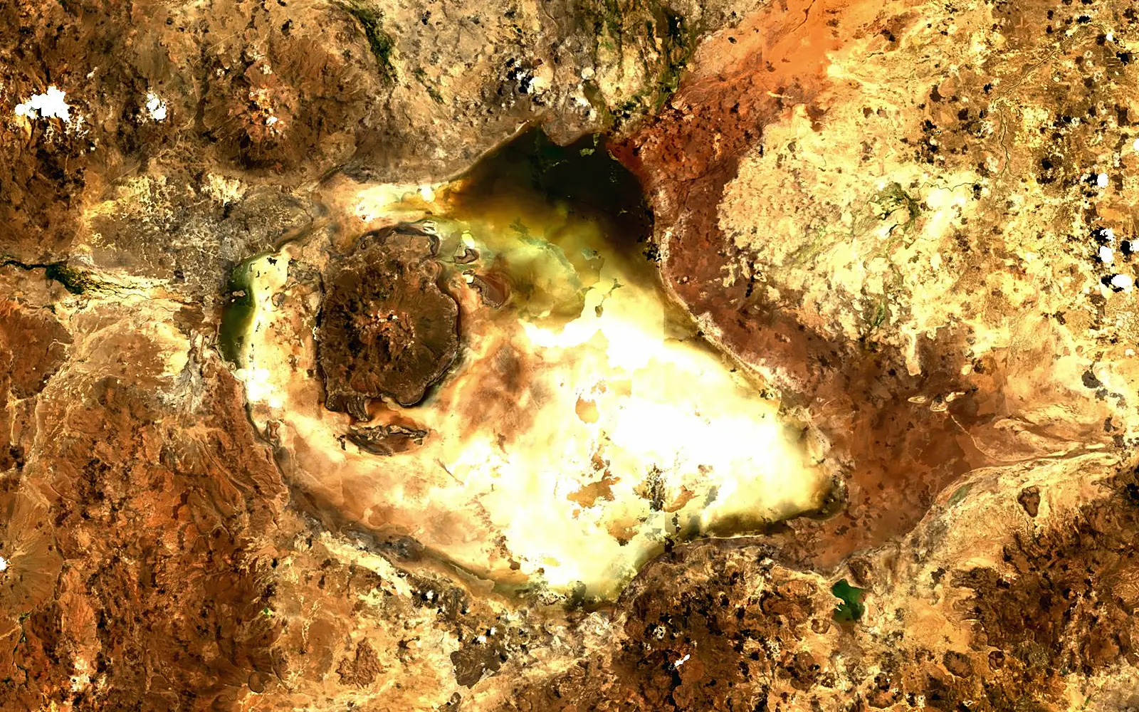 Coipasa Lake seen from space (Sentinel-2)