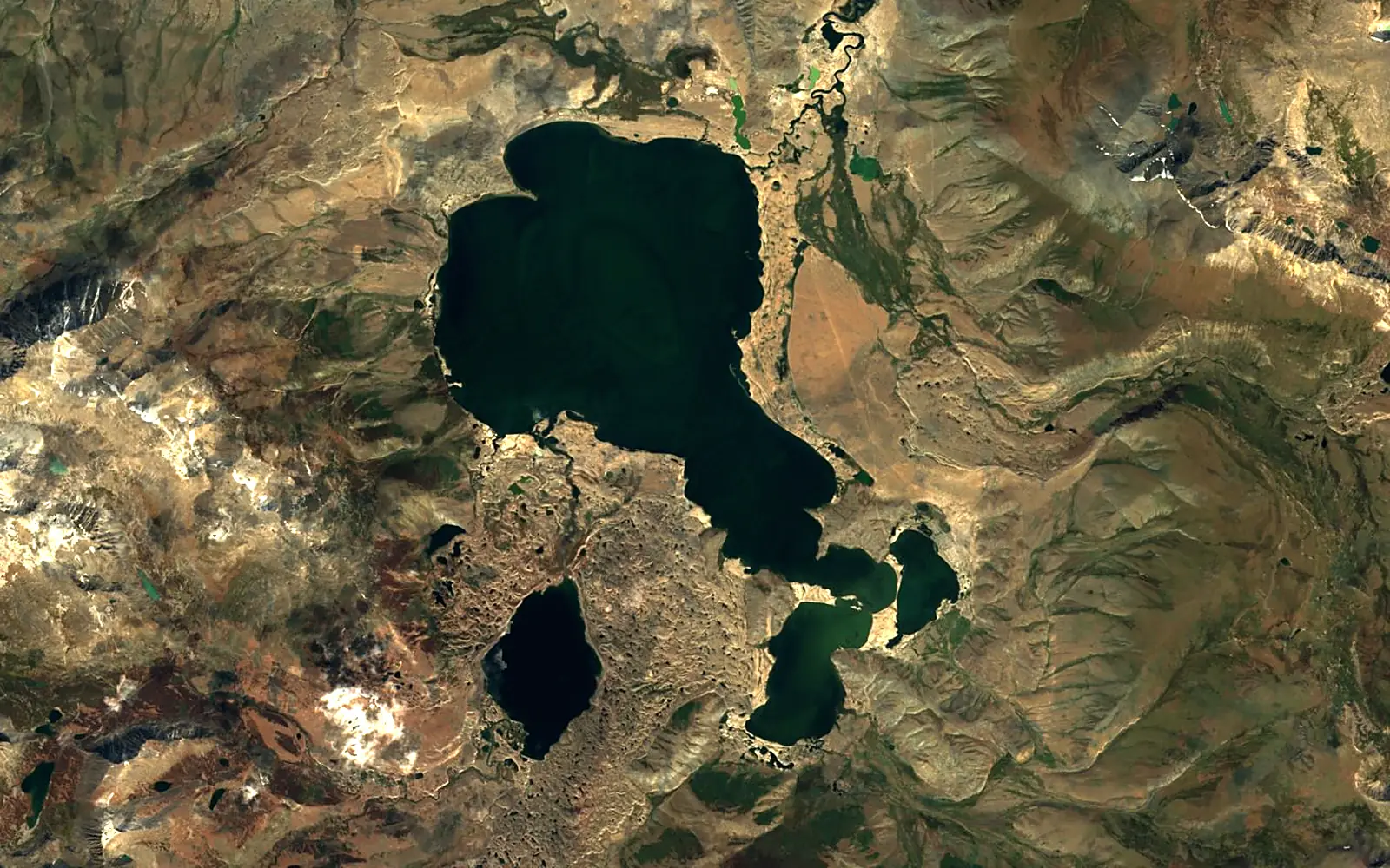 Dayan Lake seen from space (Sentinel-2)