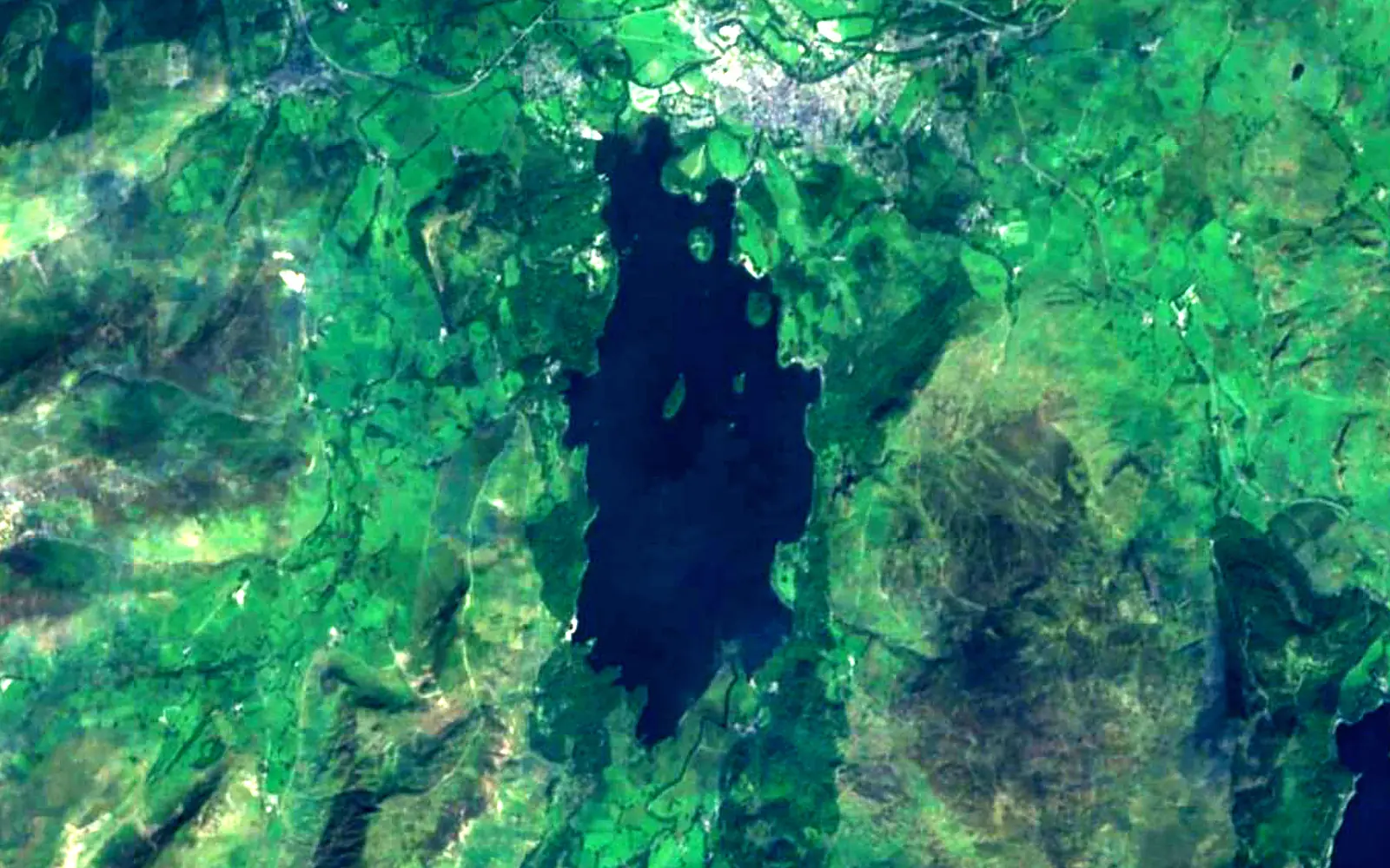 Derwentwater seen from space (Sentinel-2)
