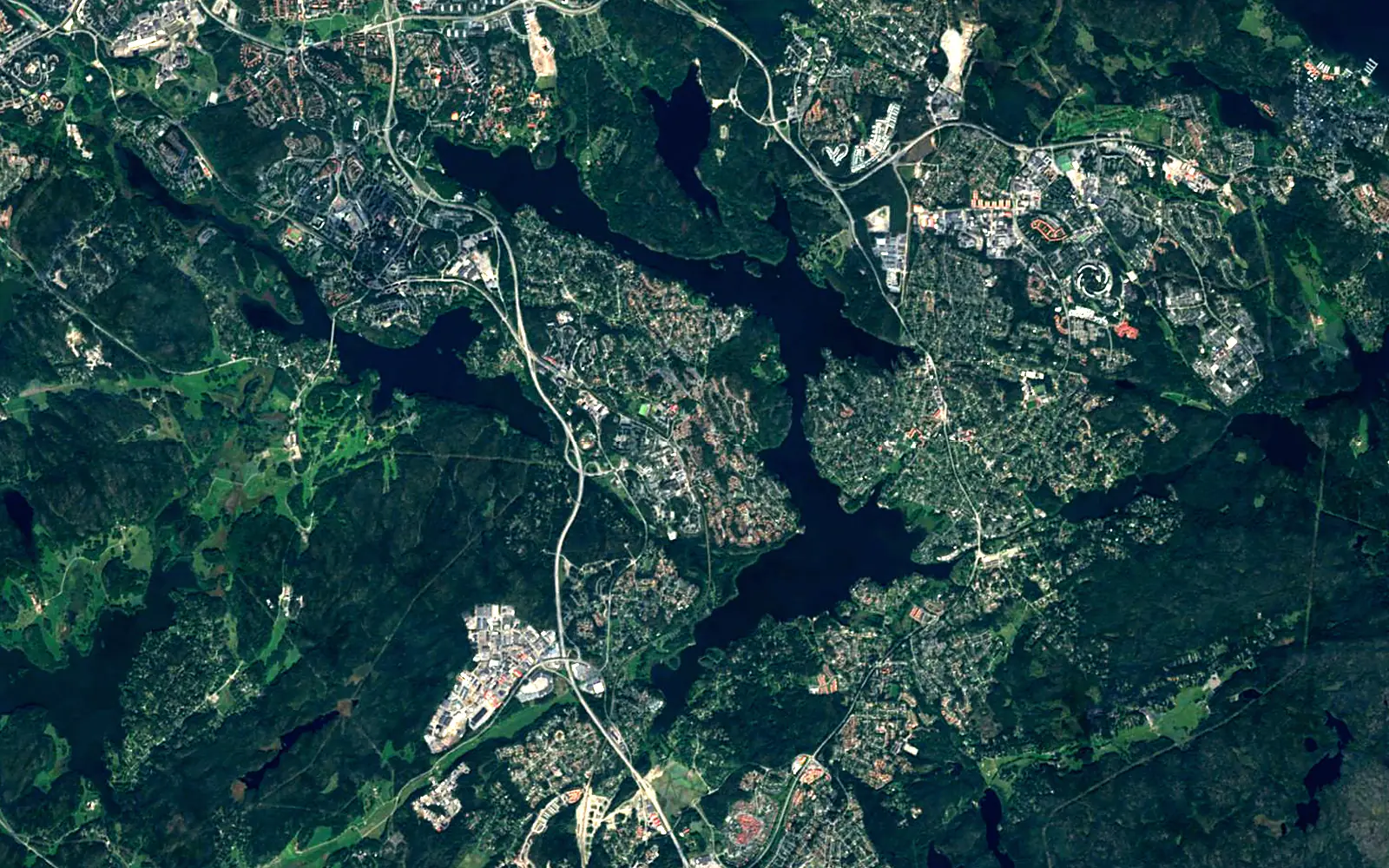 Drevviken seen from space (Sentinel-2)