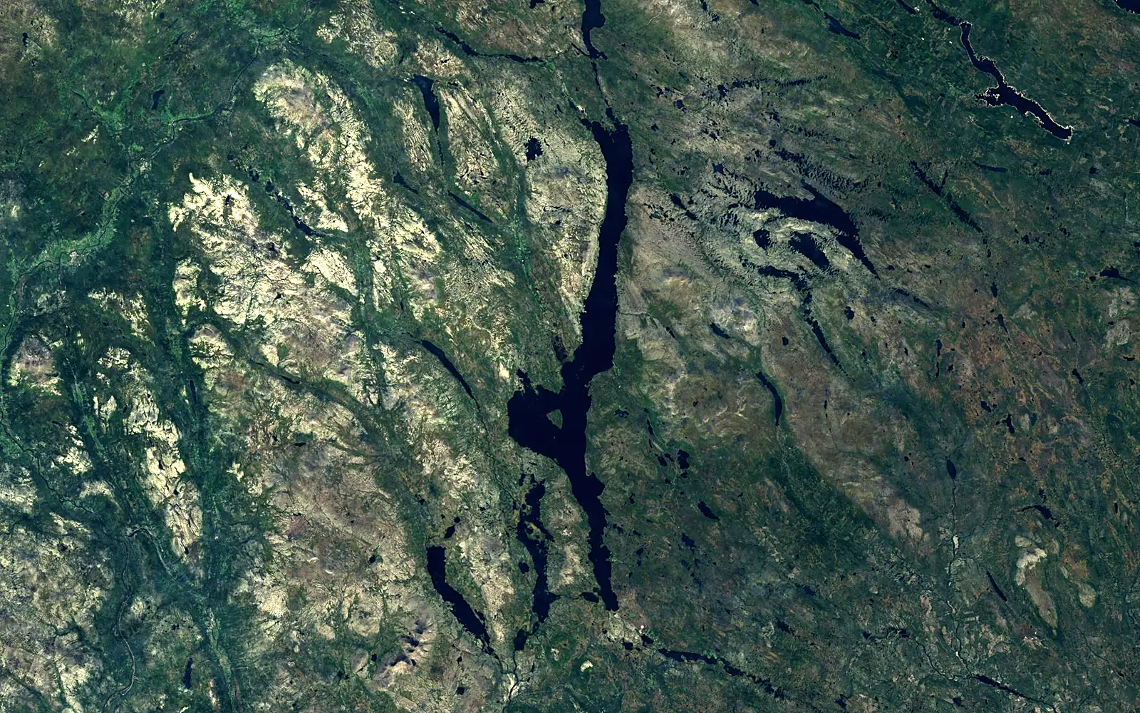 Femund seen from space (Sentinel-2)