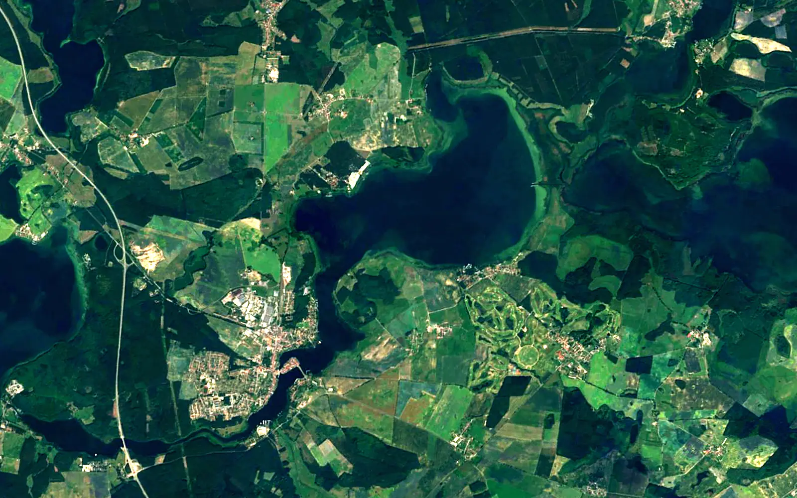 Fleesensee seen from space (Sentinel-2)