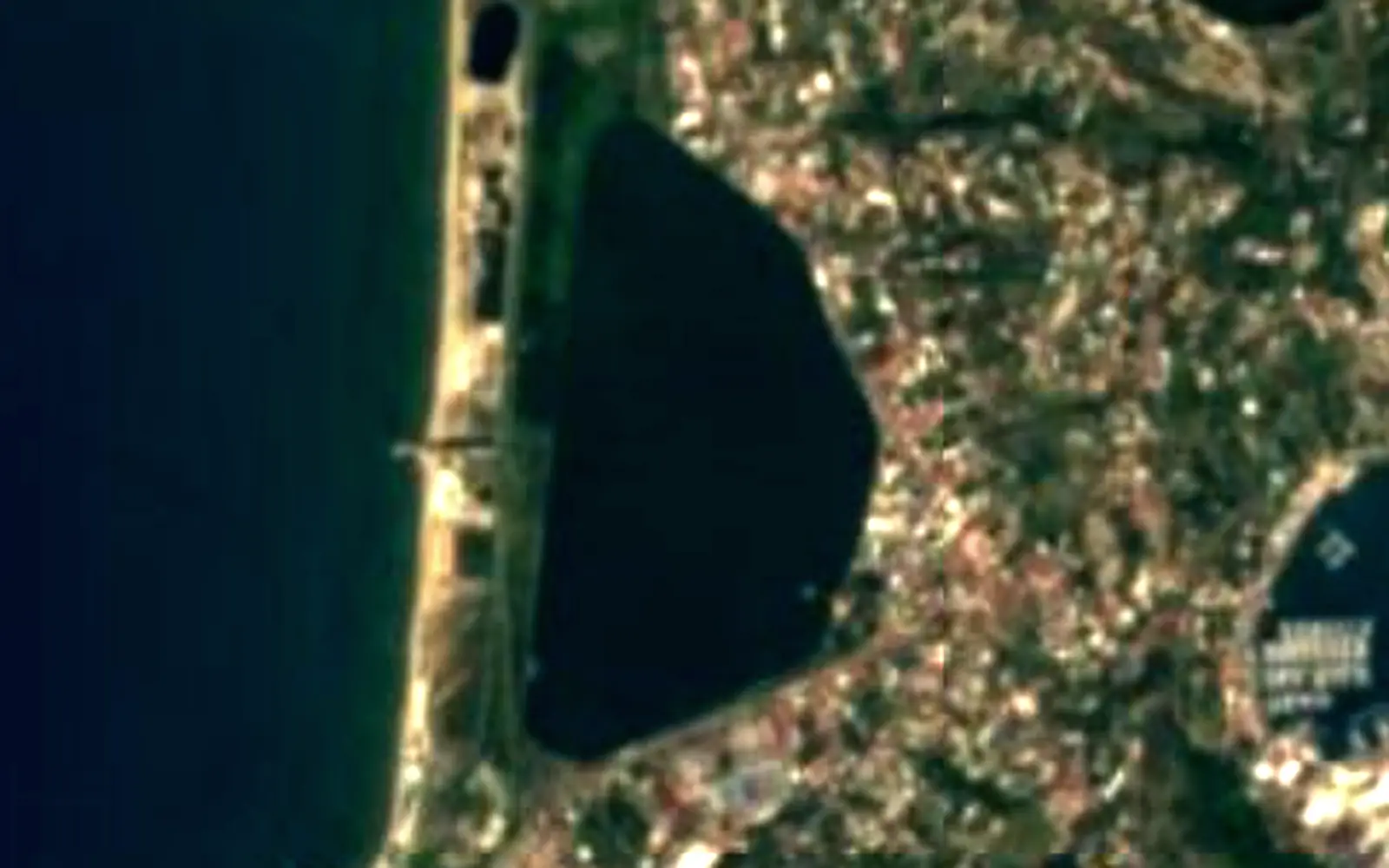 Fusaro Lake seen from space (Sentinel-2)