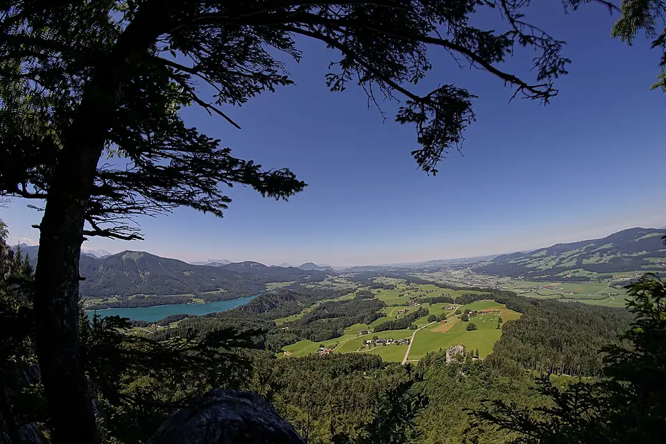 Ascent to Schober, view towards Fuschlsee