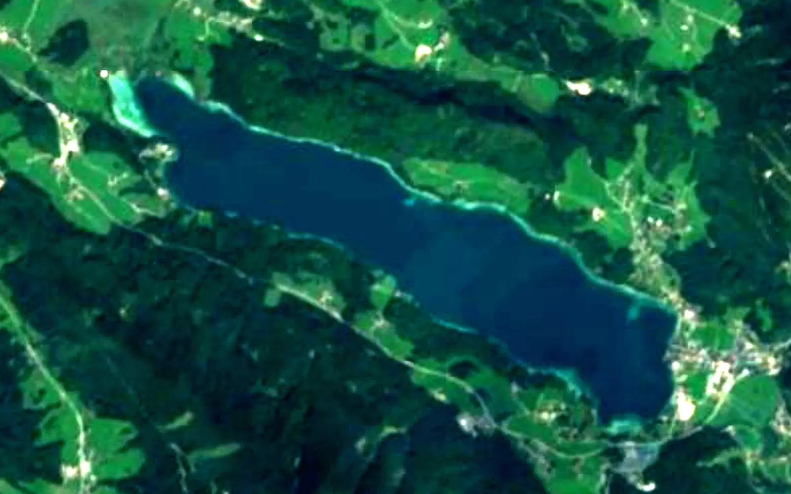 Fuschlsee seen from space (Sentinel-2)