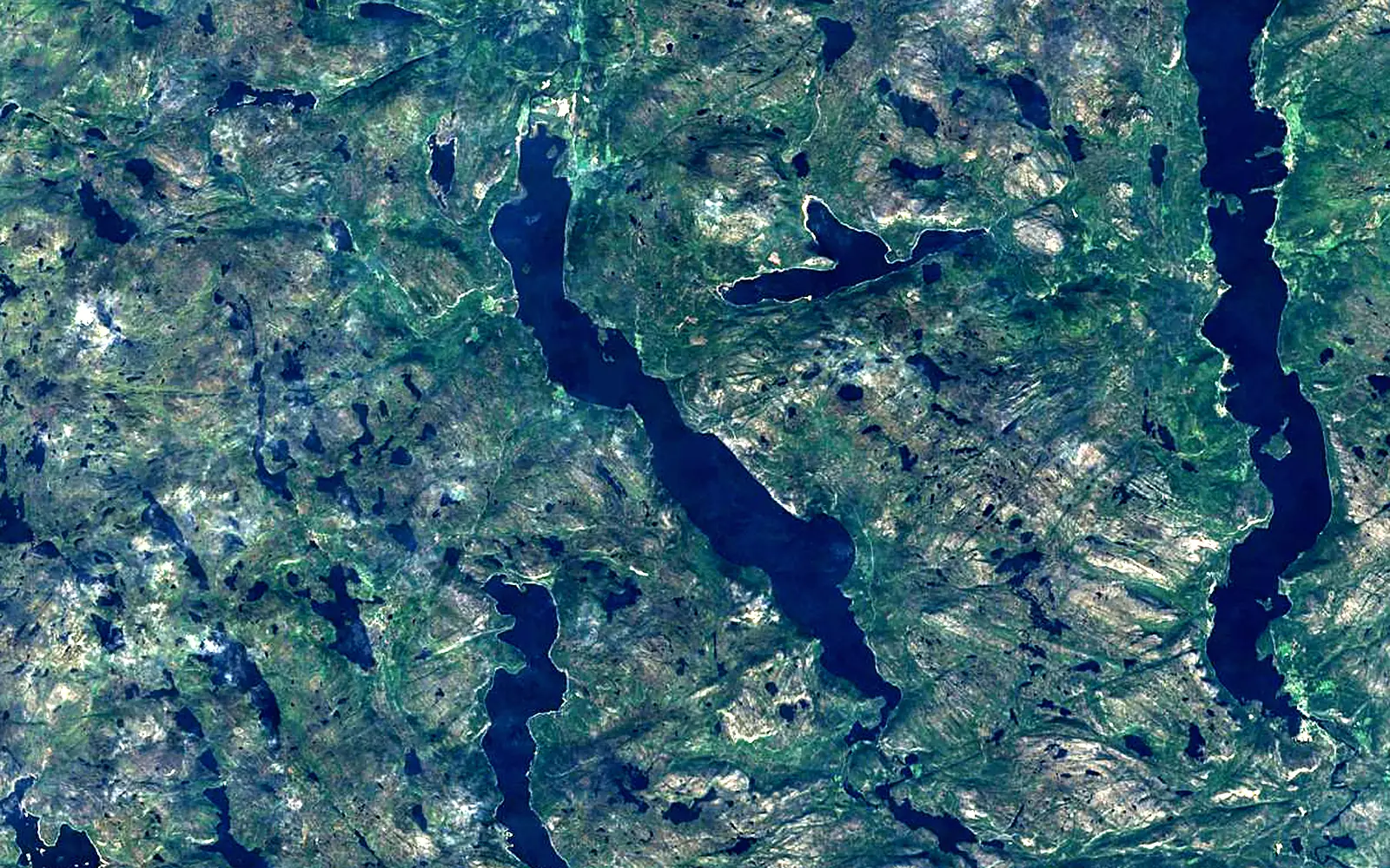 Fyresvatnet seen from space (Sentinel-2)