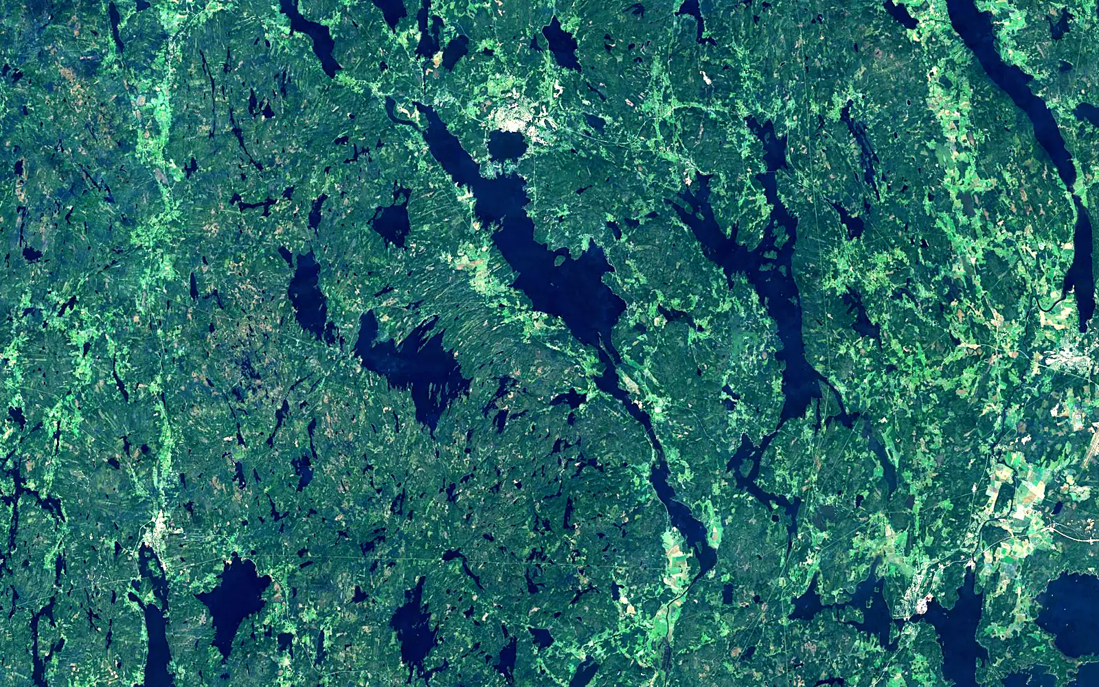 Glafsfjorden seen from space (Sentinel-2)