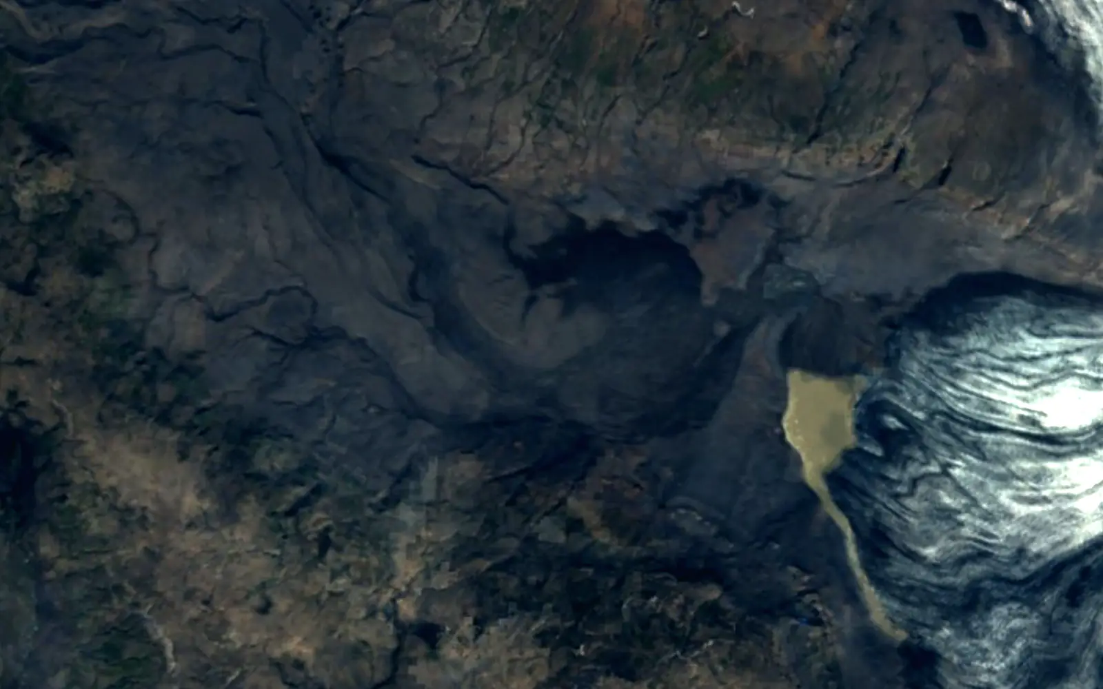 Grænalón seen from space (Sentinel-2)