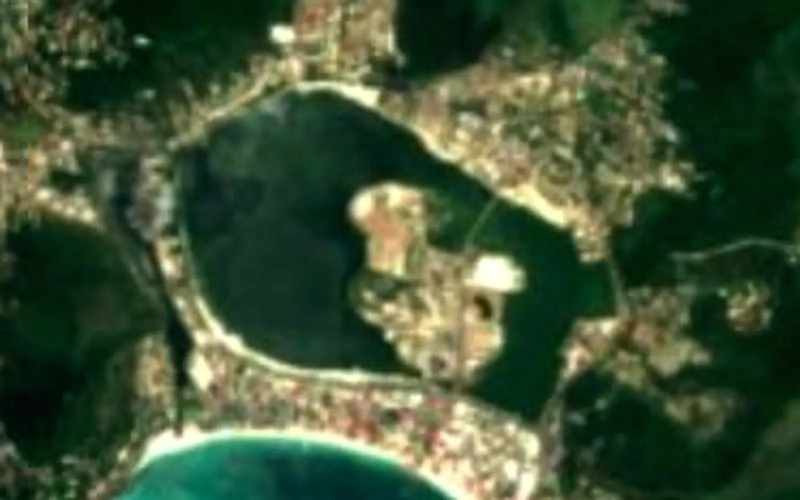 Great Salt Pond seen from space (Sentinel-2)