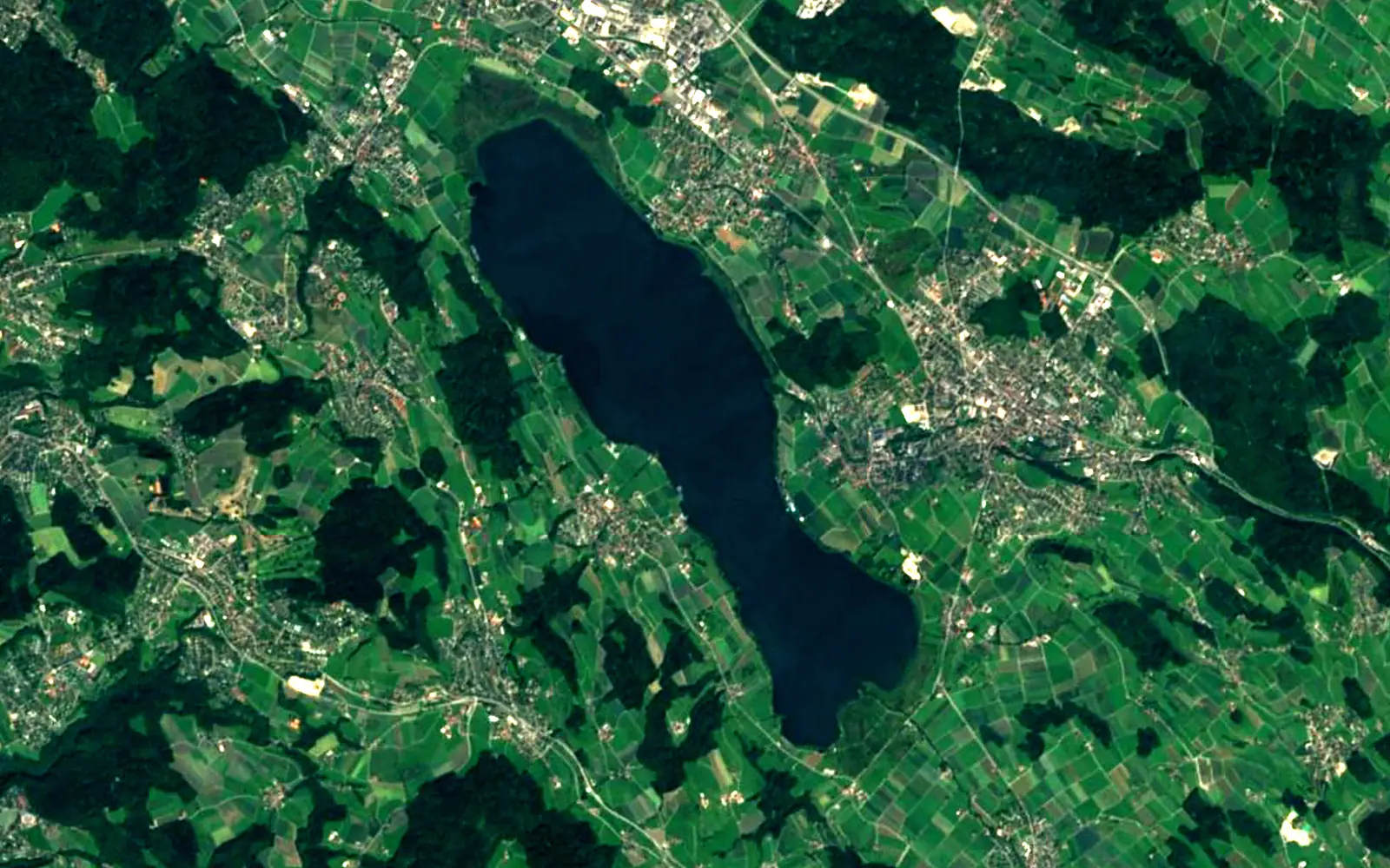 Greifensee seen from space (Sentinel-2)