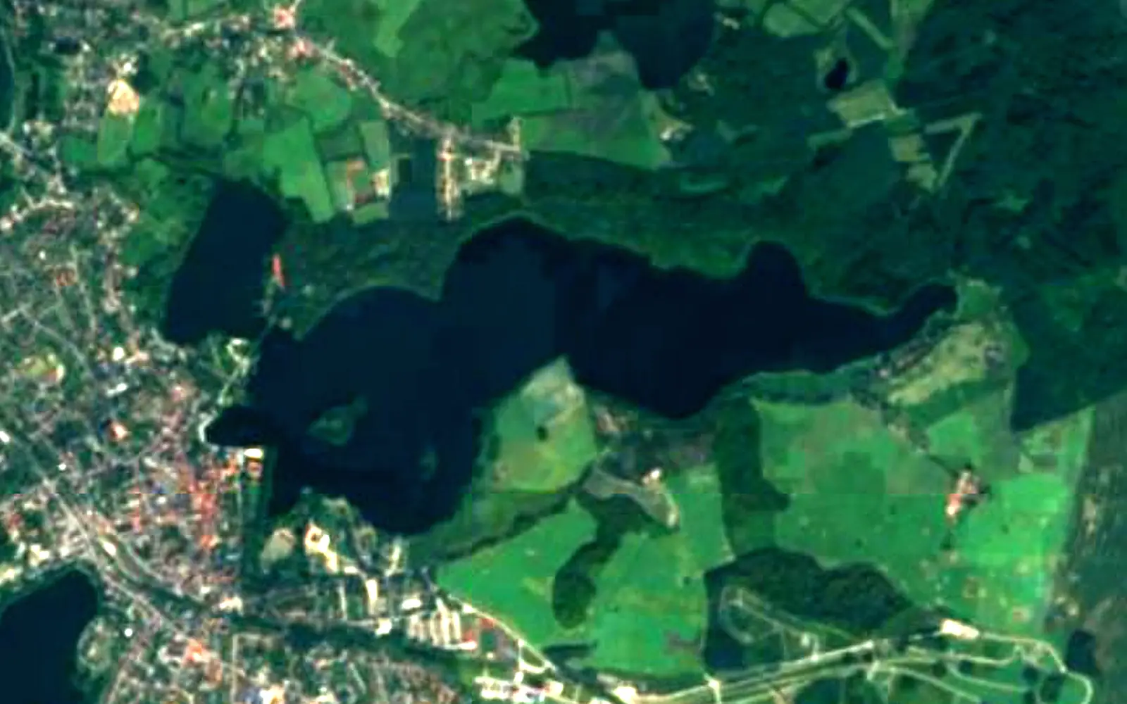 Großer Eutiner See seen from space (Sentinel-2)