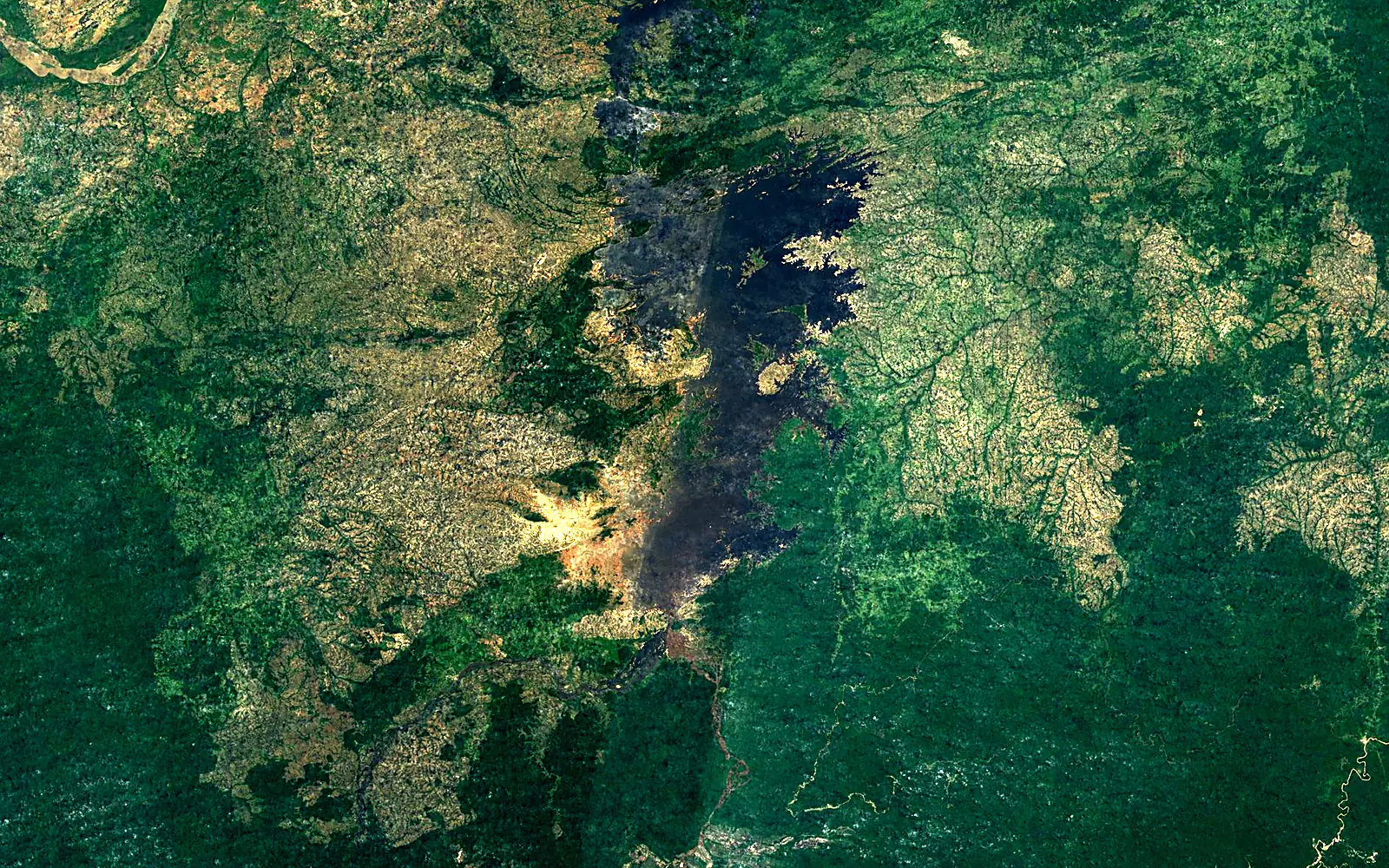 Guri Reservoir seen from space (Sentinel-2)