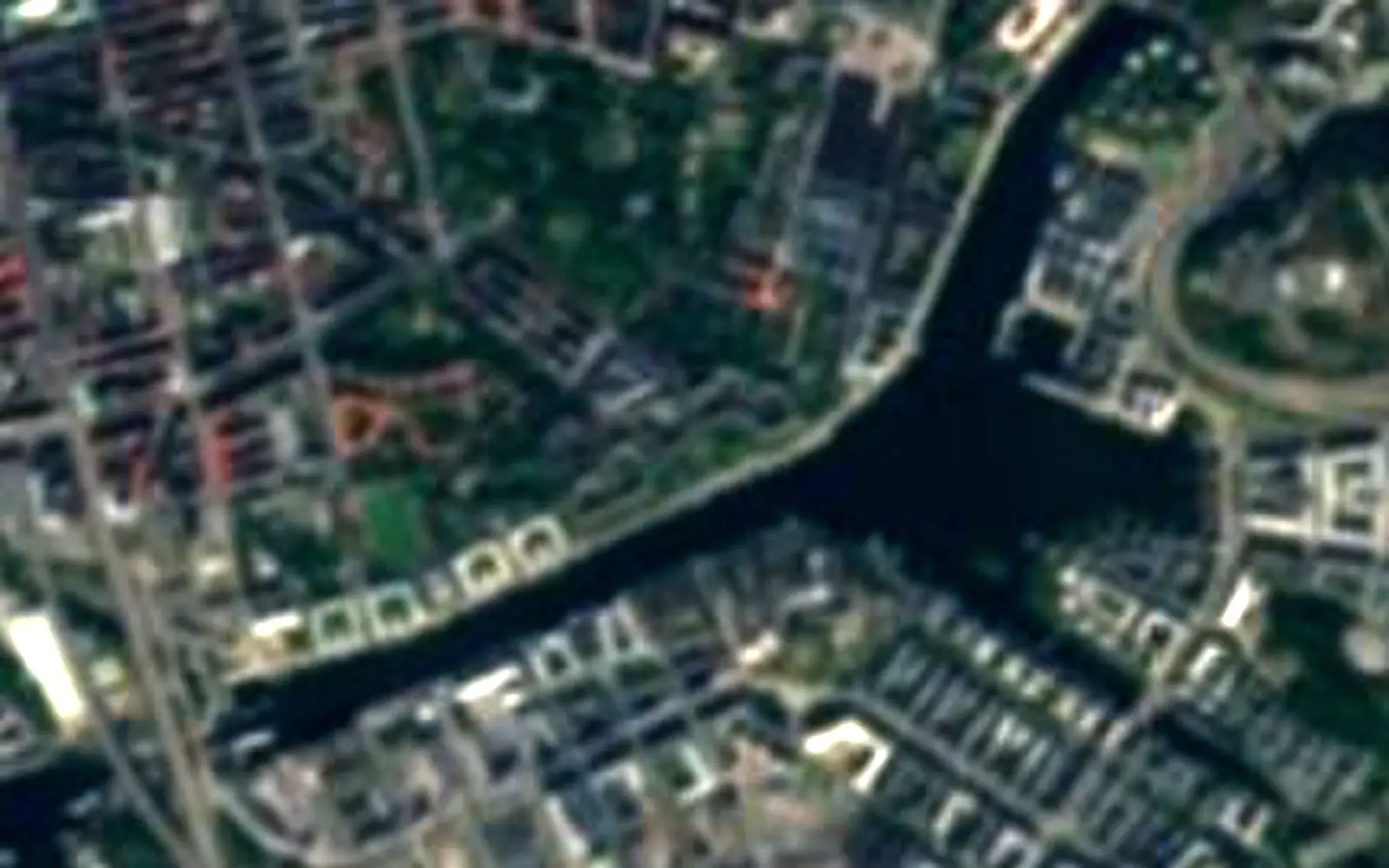 Hammarby sjö seen from space (Sentinel-2)