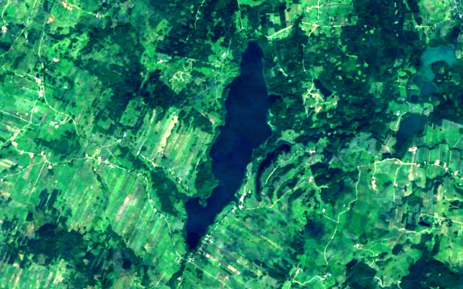 Hańcza seen from space (Sentinel-2)