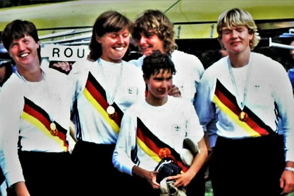 Hazewinkel 1985 FISA-WM Rudern 4