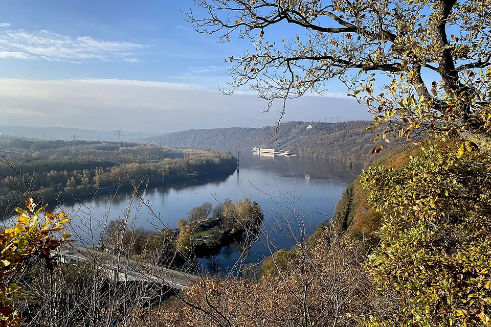 Blick auf den Hengsteysee b. Aufstieg zur Hohensyburg (2)