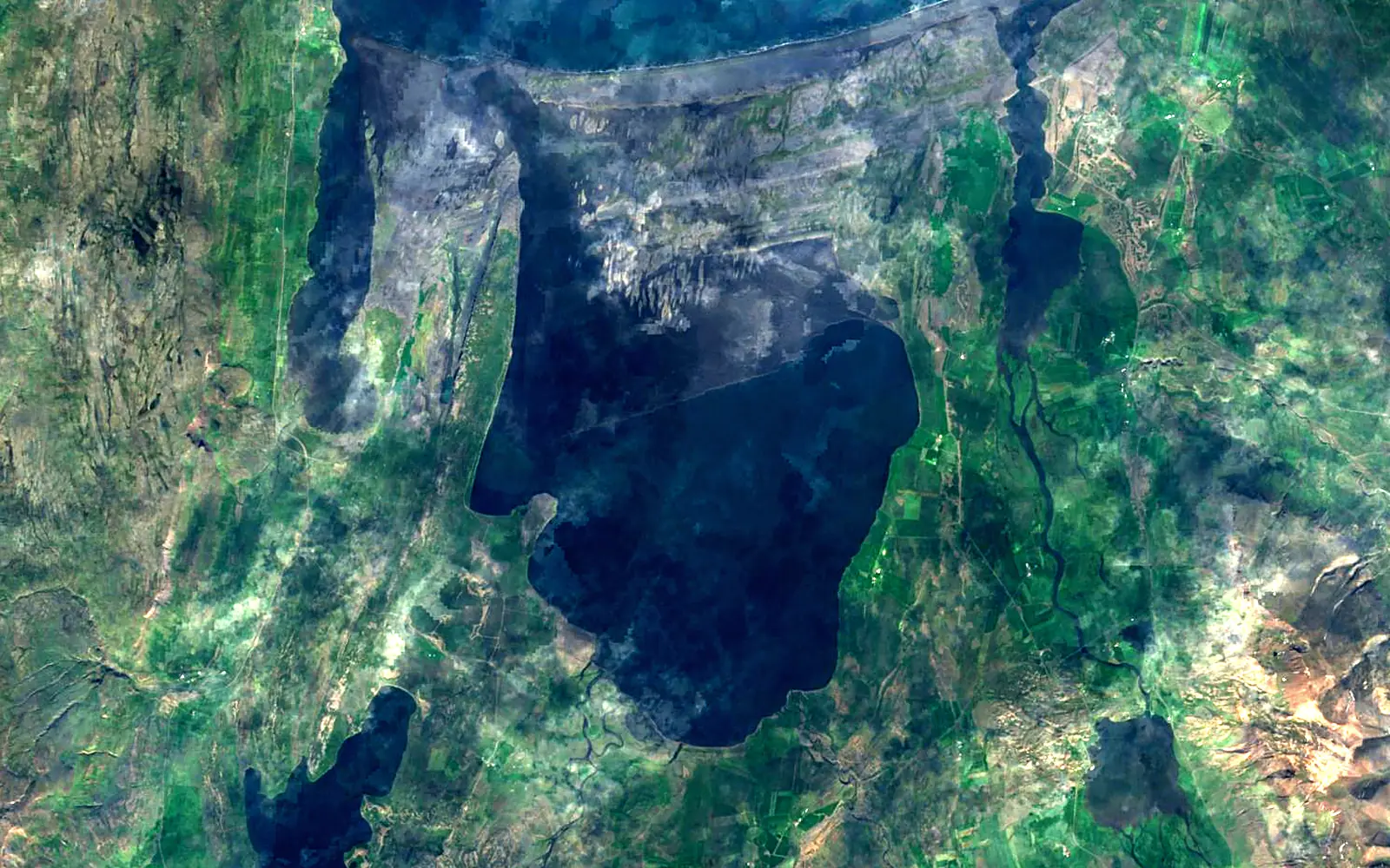 Hóp seen from space (Sentinel-2)