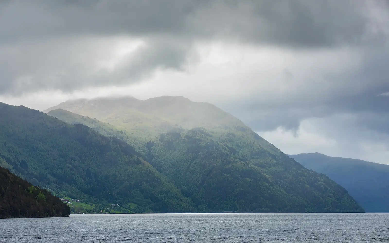 Kvitegga and Mannsegga over Hornindalsvatnet, Stad, Vestland, Norway, 2025 May